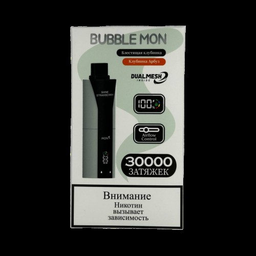 BUBBLE MON BOOSTER DUBLE 30000 Блестящая клубника / клубника арбуз 2%