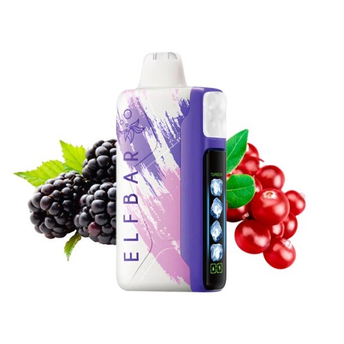 Электронная сигарета Elf Bar Ice King 30000 - Ежевика клюква (Blackberry Cranberry)