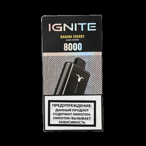 Электронная сигарета IGNITE V80 8000 затяжек Банан вишня