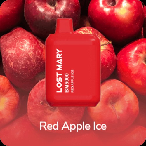 Электронная сигарета LOST MARY BM5000 Red Apple Ice (Красное Яблоко Лёд)