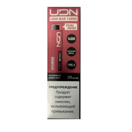 Электронная сигарета UDN BAR 14000 Арбузная Жвачка