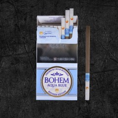 Сигариллы Бохем Супер слим - Аква Блу (Bohem Superslim - Aqua Blue) Сигариллы со вкусом черники и манго, формата Супер Слим