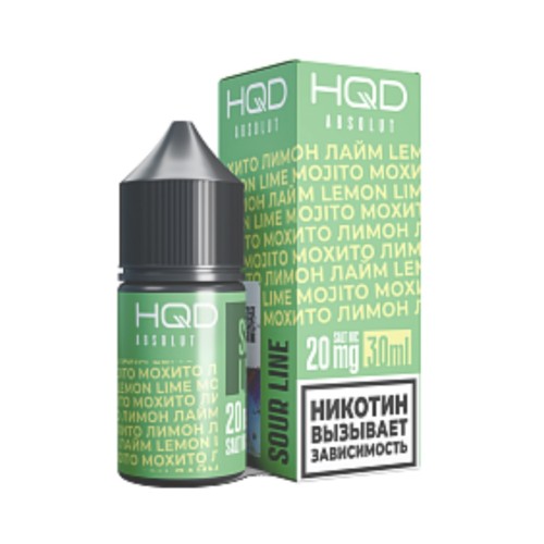 Жидкость HQD ABSOLUT SOUR LINE Sour Mohito lemon-lime / Кислый мохито лимон лайм